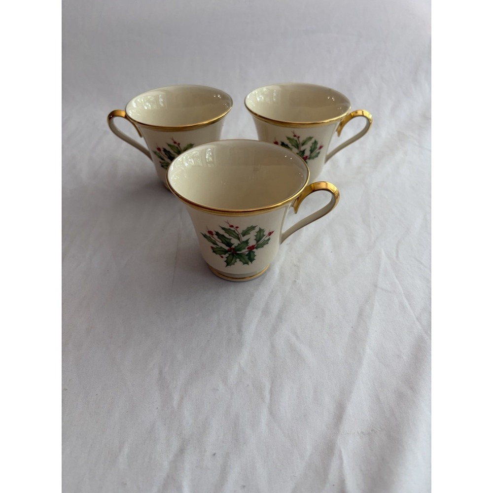 Lenox Christmas Teacups Dimension Collecfion Holiday